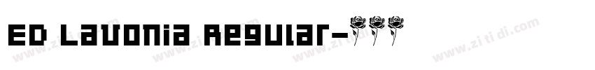 ED Lavonia Regular字体转换